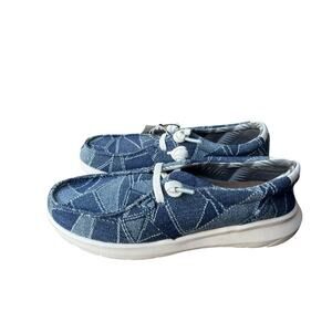 Ariat Hilo Denim Print Slip On Sneaker Women size 6 NEW